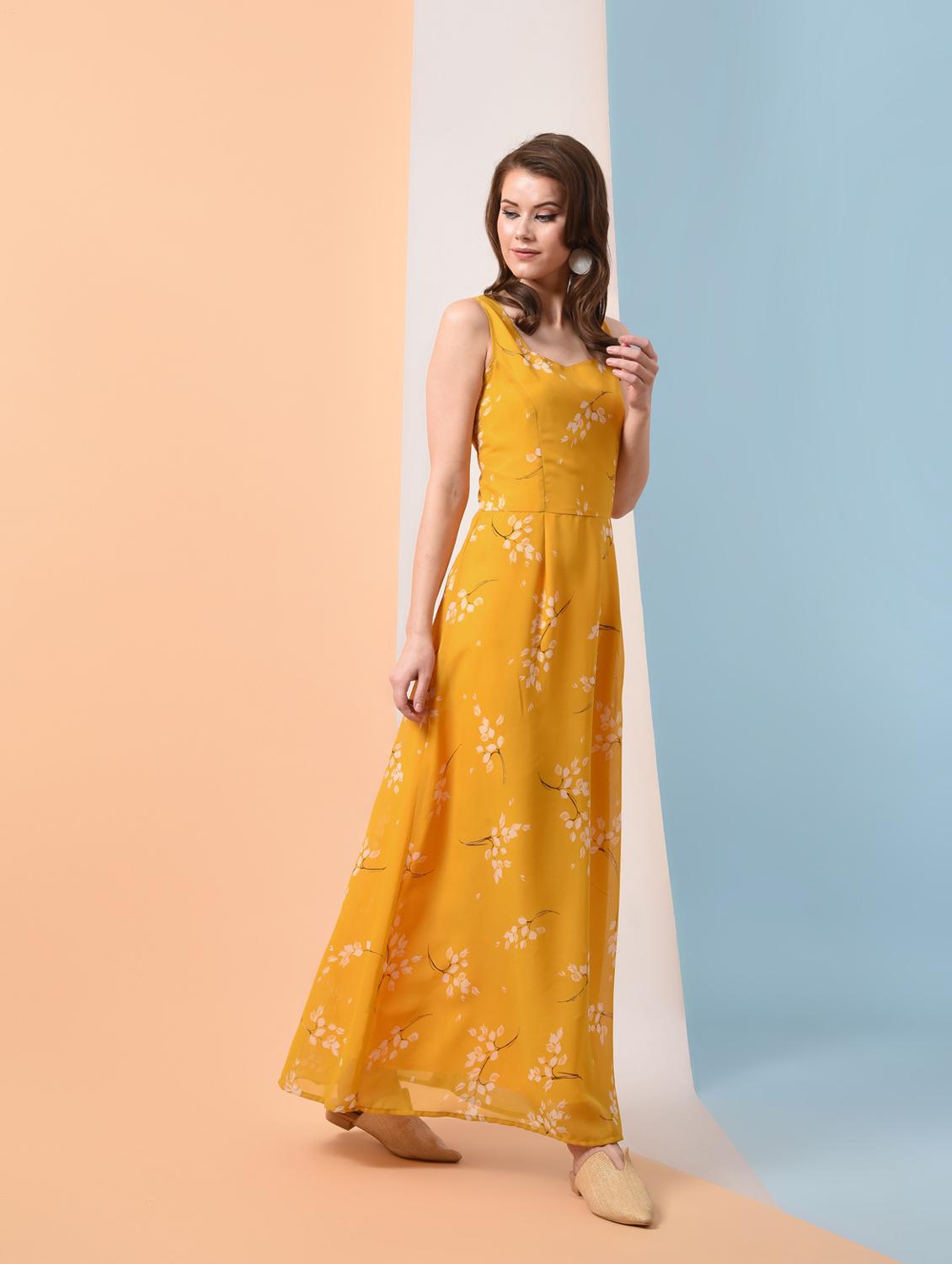 sleeveless floral maxi dress - 16237060 - Zoom Image - 4