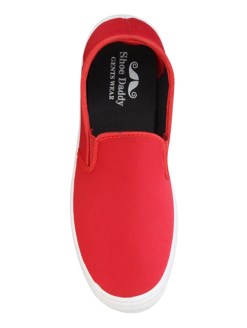 red synthetic slipon - 16237071 - Zoom Image - 4