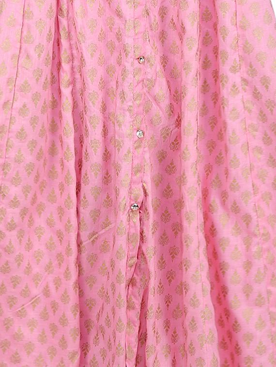 Foil print anarkali kurta - 16239110 - Zoom Image - 4