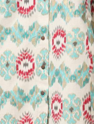 Printed a-line kurta - 16239443 - Standard Image - 4