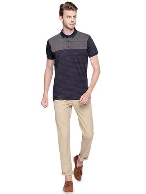 navy blue striped t-shirt - 16239625 - Standard Image - 4
