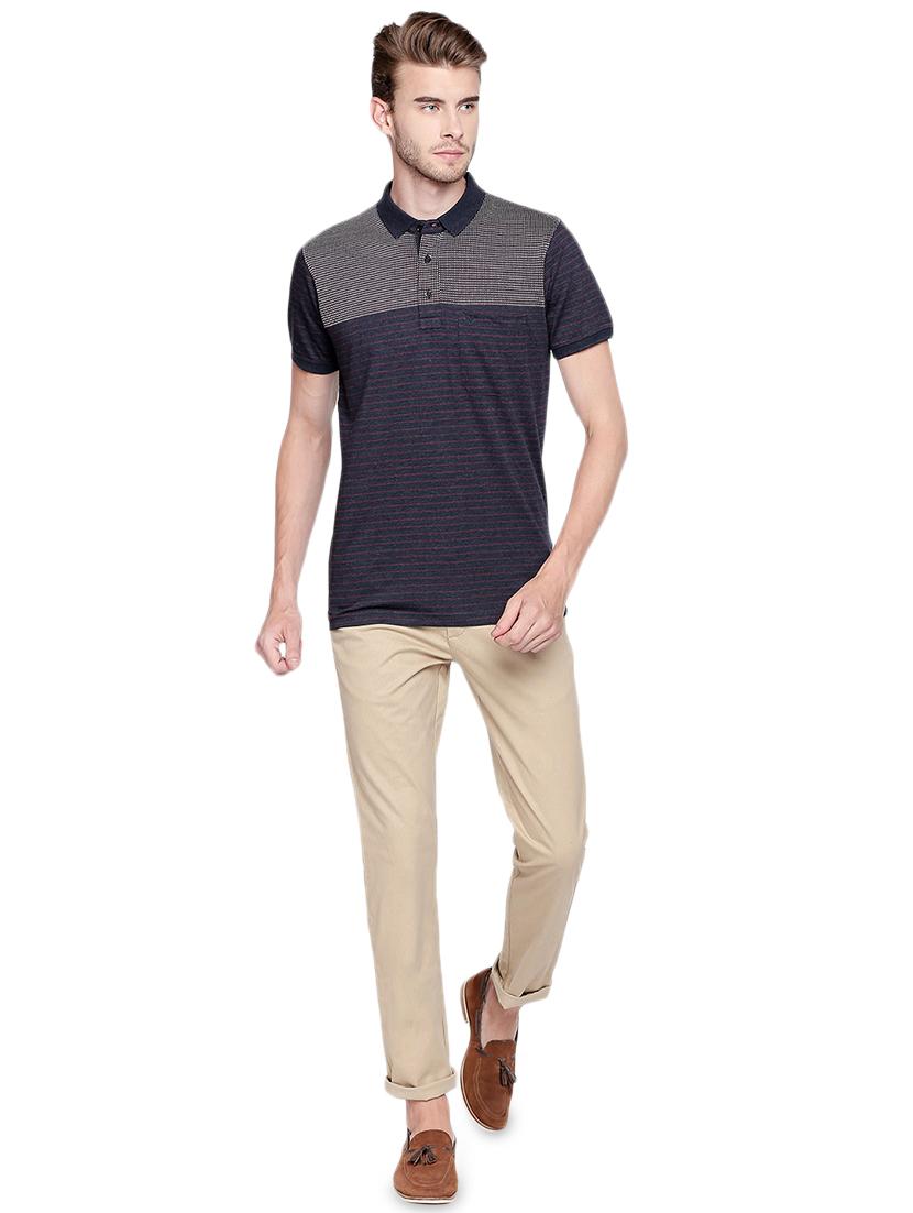 navy blue striped t-shirt - 16239625 - Zoom Image - 4