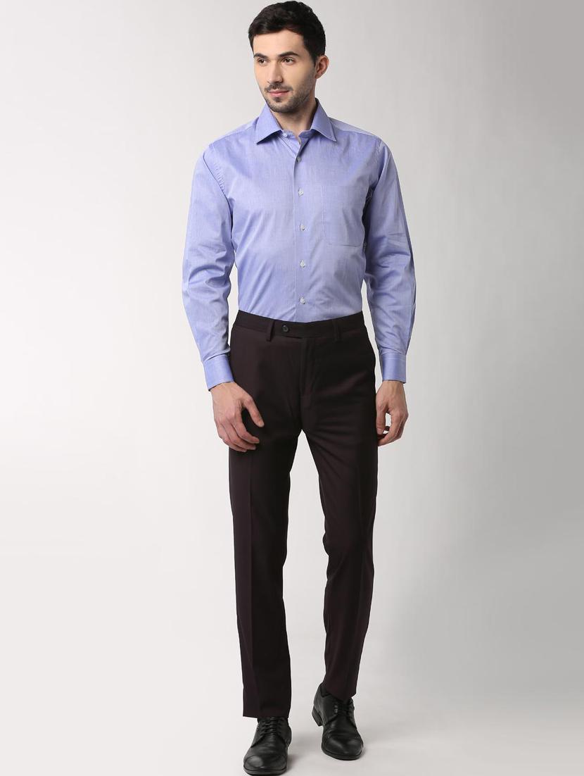 red terry rayon flat front formal trouser - 16240024 - Zoom Image - 4