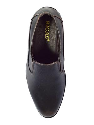 black leather slipons - 16240813 - Standard Image - 4
