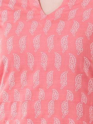 paisley printed kurta with palazzo set - 16242520 - Standard Image - 4