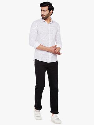white printed casual shirt - 16242778 - Standard Image - 4