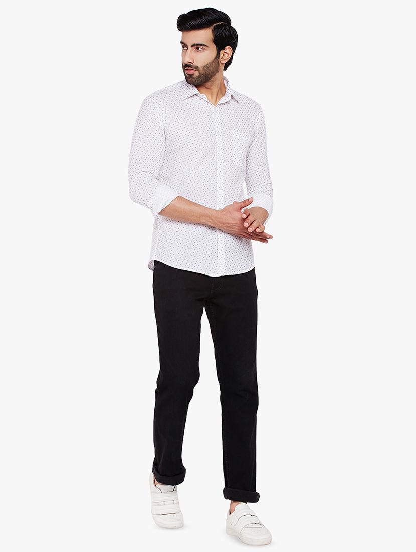 white printed casual shirt - 16242778 - Zoom Image - 4