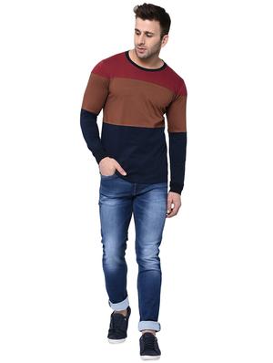 multi colored color block t-shirt - 16243824 - Standard Image - 4