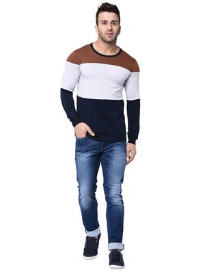 multi colored color block t-shirt - 16243826 - Standard Image - 4