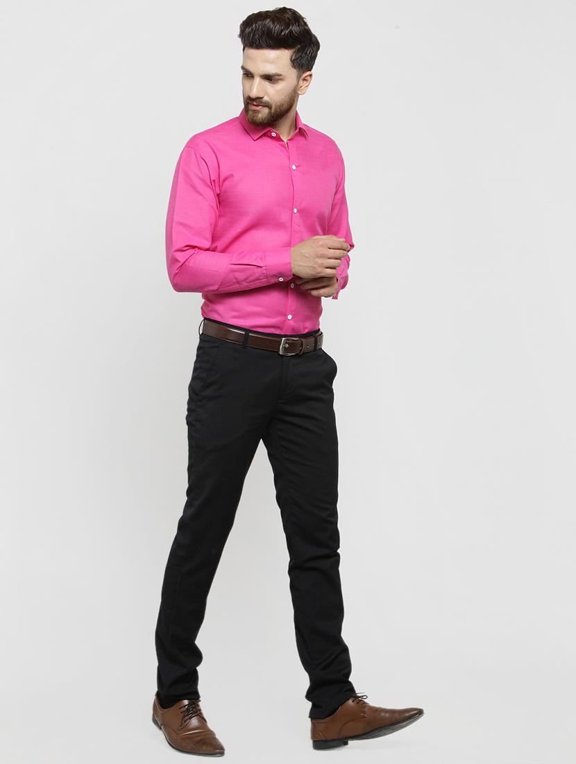 pink solid casual shirt - 16244032 - Zoom Image - 4