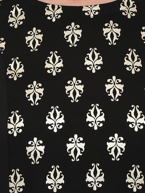 Block printed straight kurta - 16244754 - Standard Image - 4