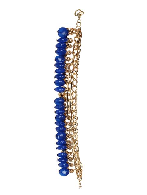 blue metal beaded bracelet - 16245014 - Standard Image - 1
