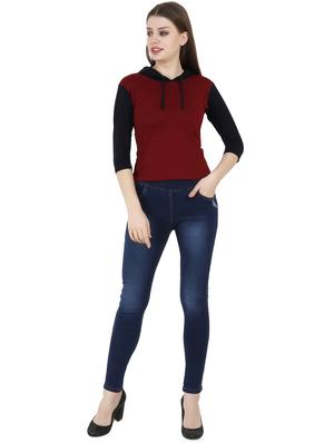 three quarter sleeve hooded tee - 16245371 - Standard Image - 4