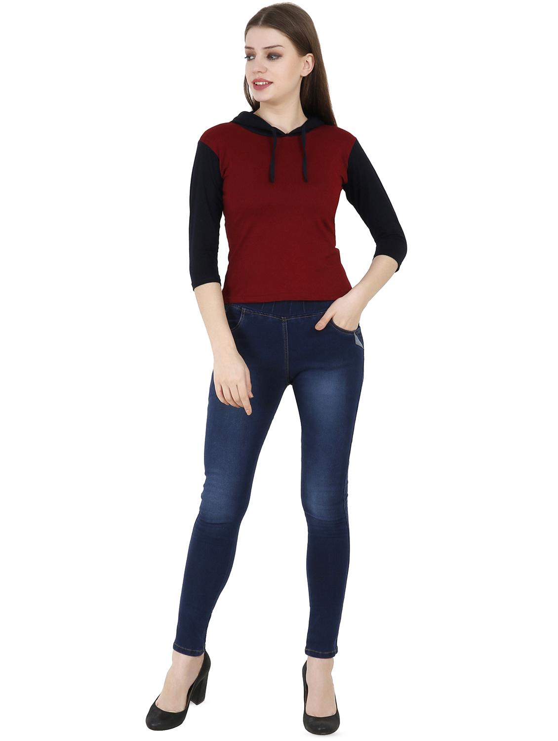 three quarter sleeve hooded tee - 16245371 - Zoom Image - 4