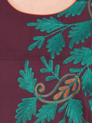 embroidered straight kurta - 16245553 - Standard Image - 4