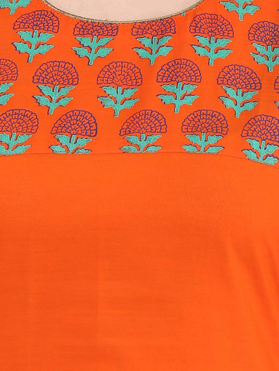 block printed straight kurta - 16245563 - Zoom Image - 4