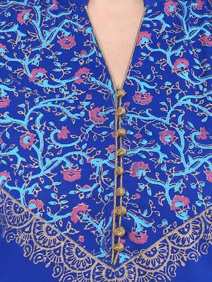 block printed straight kurta - 16245564 - Standard Image - 4