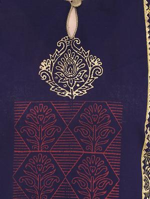 block printed straight kurta - 16245571 - Standard Image - 4