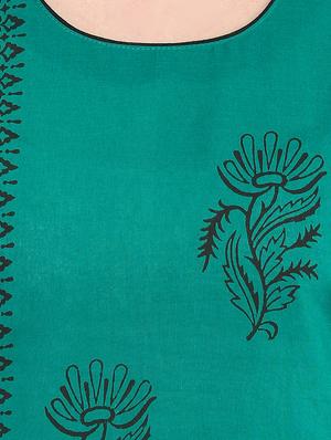 block printed straight kurta - 16245577 - Standard Image - 4