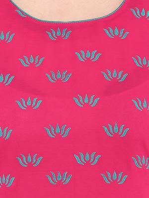 block printed straight kurta - 16245585 - Standard Image - 4