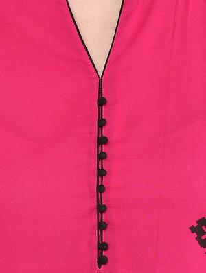block printed straight kurta - 16245586 - Standard Image - 4