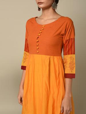 paisley printed a-line kurta - 16245872 - Standard Image - 4