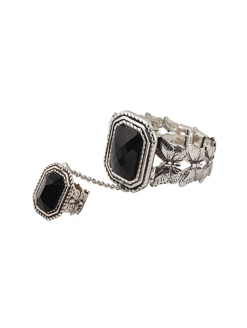 black silver finger ring - 16248688 - Standard Image - 1