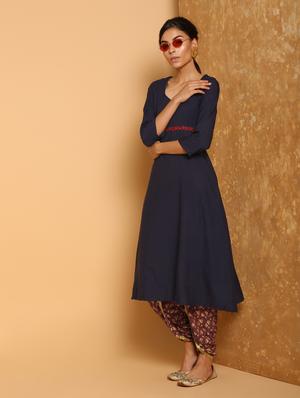 floral printed dhoti salwar - 16248937 - Standard Image - 4