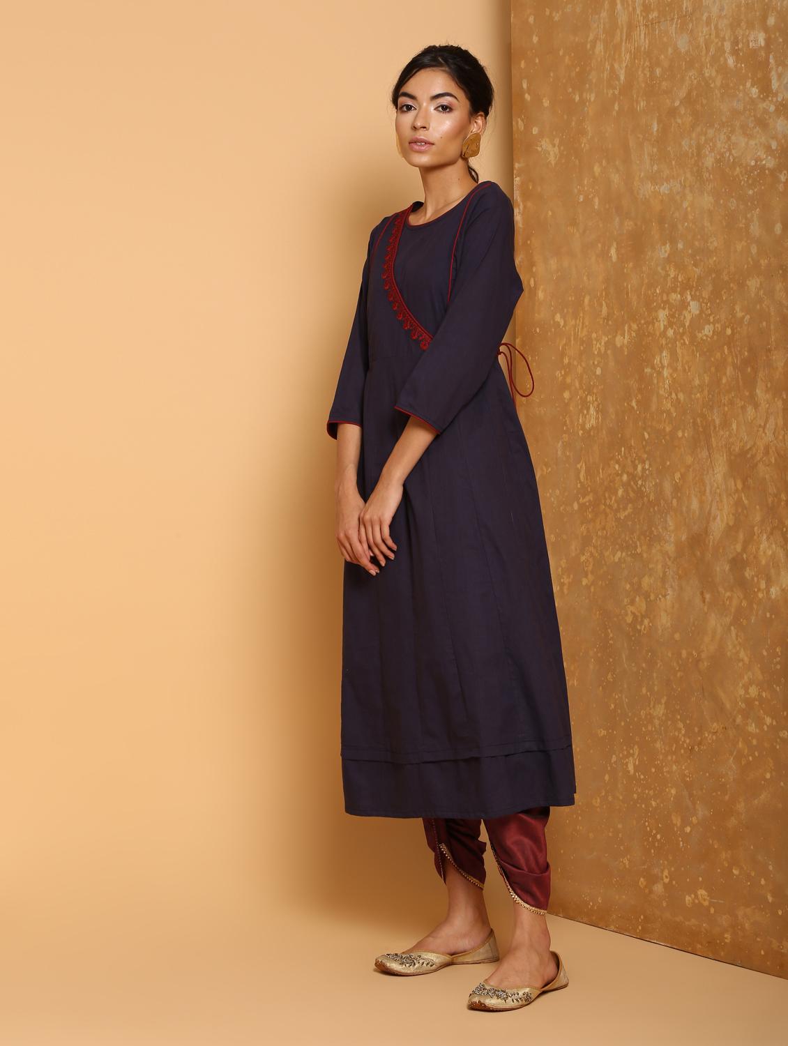 lace border dhoti salwar - 16248949 - Zoom Image - 4