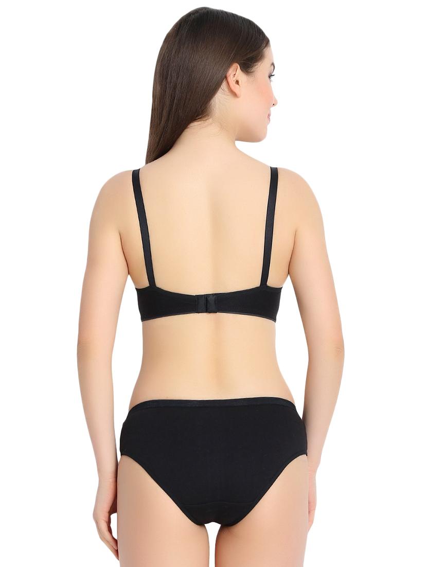 set of 2 solid bra and panty set - 16249326 - Zoom Image - 4
