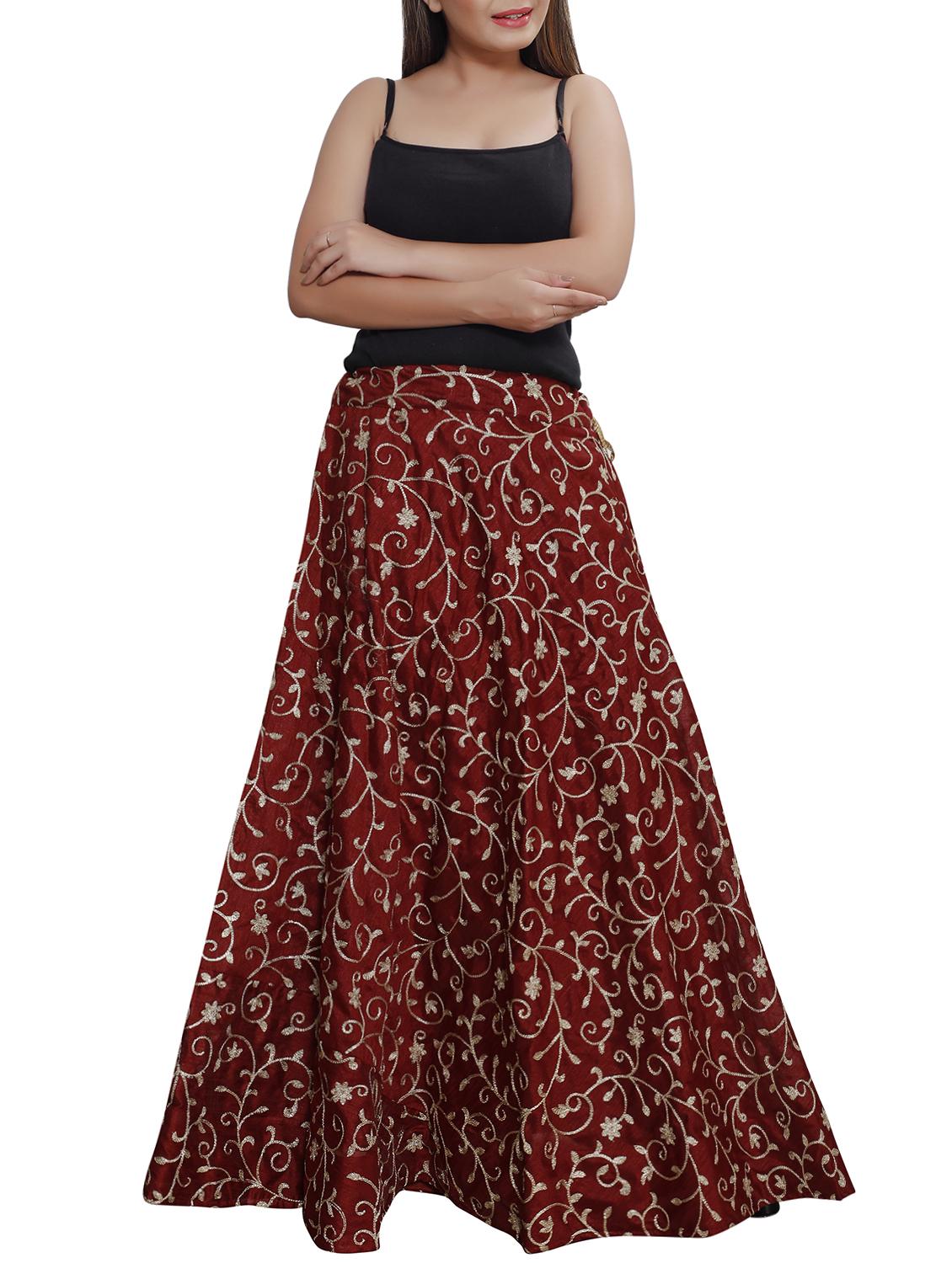 Embroidered Flared Skirt - 16249644 - Zoom Image - 4