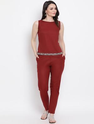 solid kurta pant jacket fusion set - 16251820 - Standard Image - 4