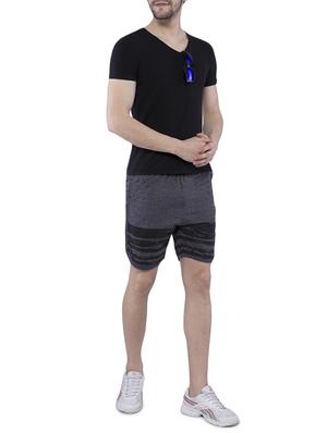 grey striped shorts - 16253039 - Standard Image - 4