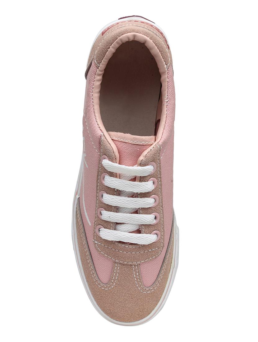 pink lace-up sneakers - 16255131 - Zoom Image - 4
