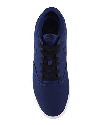 blue canvas lace up sneakers - 16256076 - Standard Image - 4