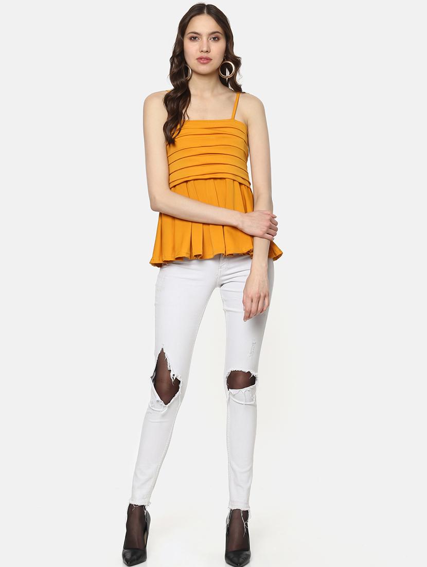 cami neck pleated top - 16256451 - Zoom Image - 4