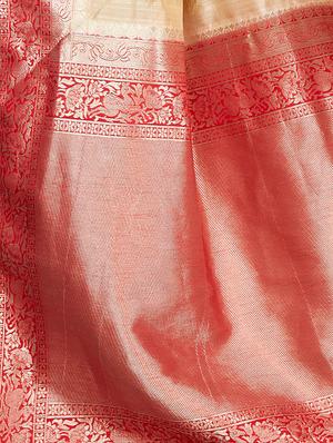 conversational zari motif woven saree with blouse - 16256593 - Standard Image - 4
