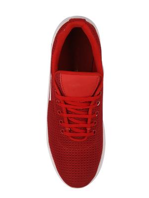 red mesh sport shoes - 16257489 - Standard Image - 4