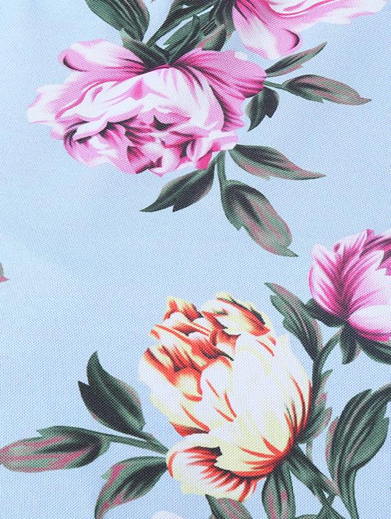 single cold shoulder floral top - 16259507 - Zoom Image - 4