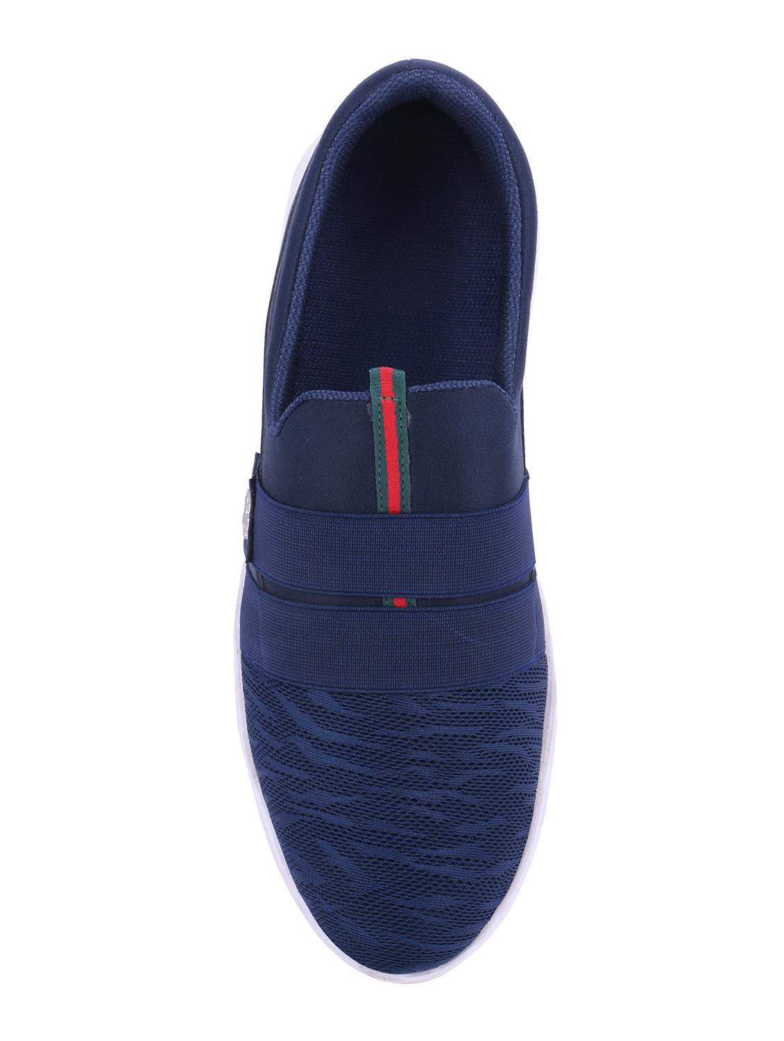 navy blue mesh slip on sport shoes - 16260777 - Zoom Image - 4