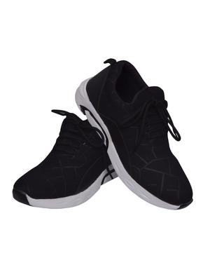 black fabric sport shoes - 16260896 - Standard Image - 4