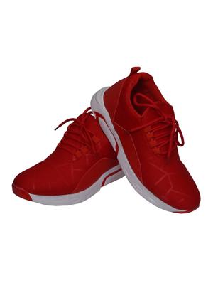 red fabric sport shoes - 16260898 - Standard Image - 4