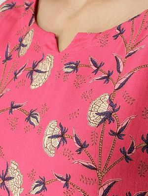 floral straight kurta - 16261418 - Standard Image - 4