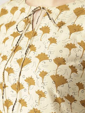 Printed straight kurta skirt set - 16261464 - Standard Image - 4