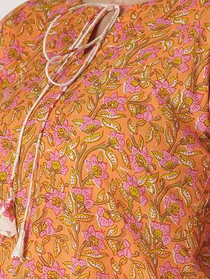 Printed straight kurta skirt set - 16261465 - Standard Image - 4