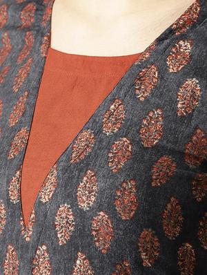 Printed a-line kurta palazzo set - 16261471 - Standard Image - 4