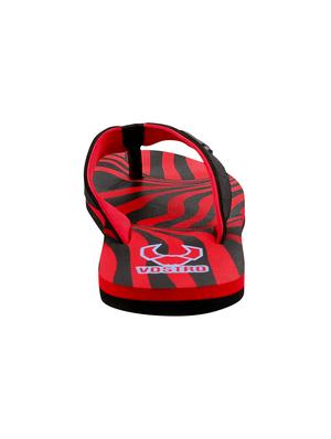 red leatherette toe separator flip flops - 16261687 - Standard Image - 4