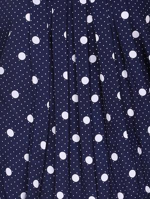 polka dots pleated blouson top - 16262713 - Standard Image - 4