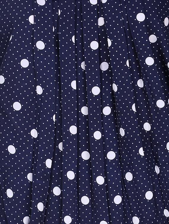 polka dots pleated blouson top - 16262713 - Zoom Image - 4