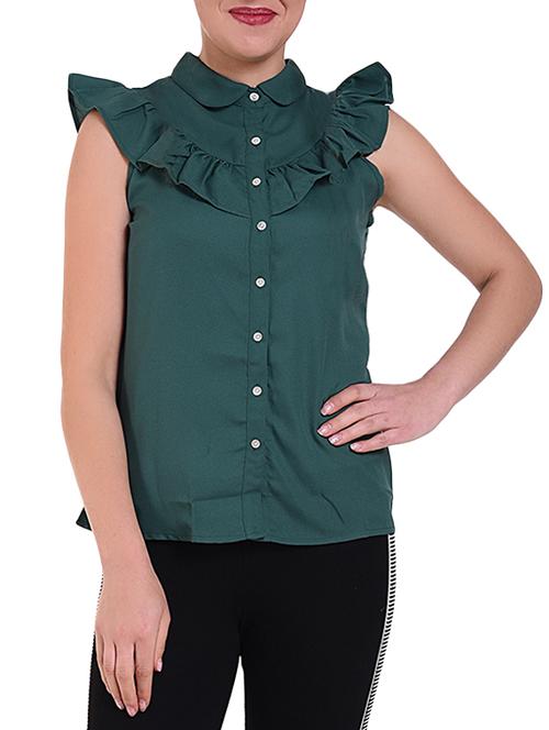 ruffle detail button up top - 16262739 - Standard Image - 1